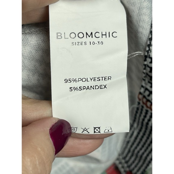 Bloomchic NWT Women Sz 22/24 Floral Blazer Anti-Wrinkle Sleek Fall Comfort - Picture 10 of 11